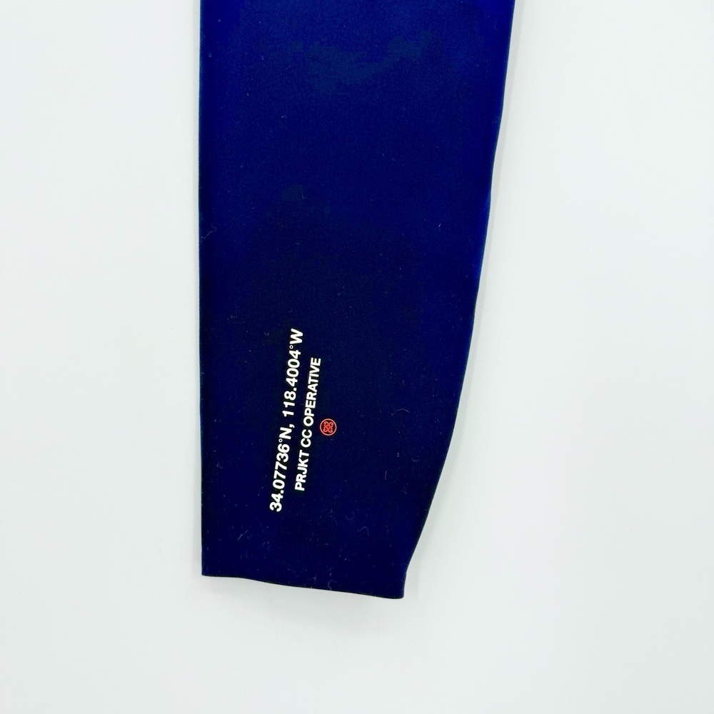 G/Fore G4 Operative High Rise Striped Leggings in SOFT OPS Tri Stripe Blue XL - Picture 10 of 10